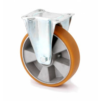 Колесо KAMA не поворотное Standart с крепежной панелью 100 мм (4407-ST-100-B)