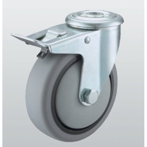 Аппаратное колесо SNB поворотное с отверстием и тормозом 160 мм (3206-ST-160-R) Аппаратное колесо SNB поворотное с отверстием и тормозом 160 мм (3206-ST-160-R)