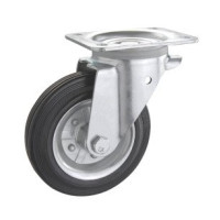 Колесо поворотное SNB PROFI с крепёжной панелью 200 мм (1402-PF-200-R)