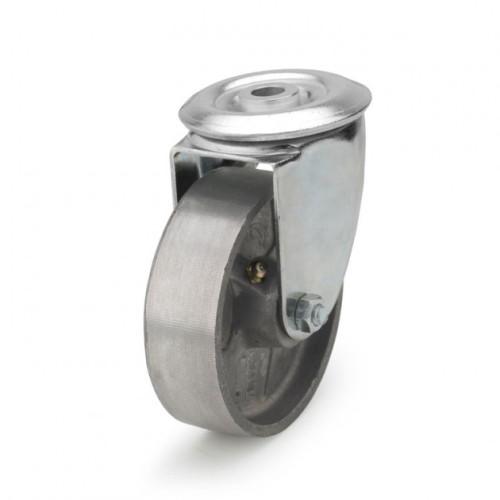 Колесо поворотное термостойкое из алюминия с отверстием Longway 100 мм (5407-TR-100-R) Колесо поворотное термостойкое из алюминия с отверстием Longway 100 мм (5407-TR-100-R)