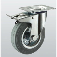 Колесо поворотное SNB с крепежной панелью и тормозом (154080)