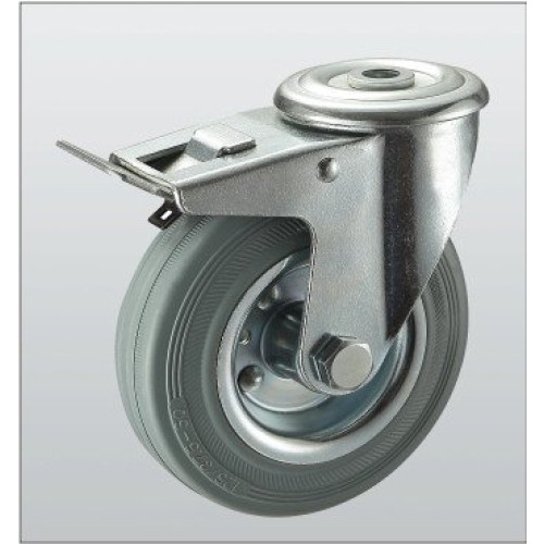 Колесо поворотное SNB с отверстием и тормозом 80 мм (1206-ST-080-R) Колесо поворотное SNB с отверстием и тормозом 80 мм (1206-ST-080-R)