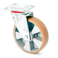 Колесо KAMA поворотное Standart с крепежной панелью 80 мм (4402-ST-080-B)