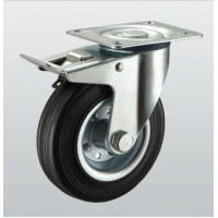 Колесо поворотное SNB с крепёжной панелью и тормозом (114080)