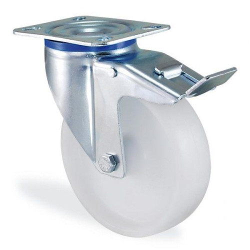 Kолесо повортное c крепежной паленью и тормозом KAMA 100 мм (2004-ST-100-Р) Kолесо повортное c крепежной паленью и тормозом KAMA 100 мм (2004-ST-100-Р)