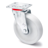 Поворотные большегрузные колеса KAMA из полипропилена 200 мм (2302-LR-200-B)