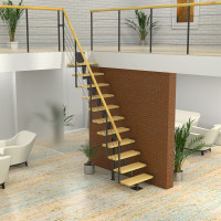 Маршевая  модульная лестница модерн London бук