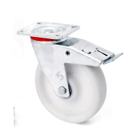 Колесо поворотное KAMA LARGE 2204-LR-200-B Белый (224200L)