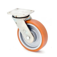 Колесо поворотное KAMA STRONG с крепежной панелью 350 мм (4502-STR-350-B)