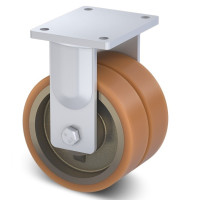 Сдвоеное большегрузное колесо KAMA из полиуритана 250 мм (4607-DSTR-250-B)